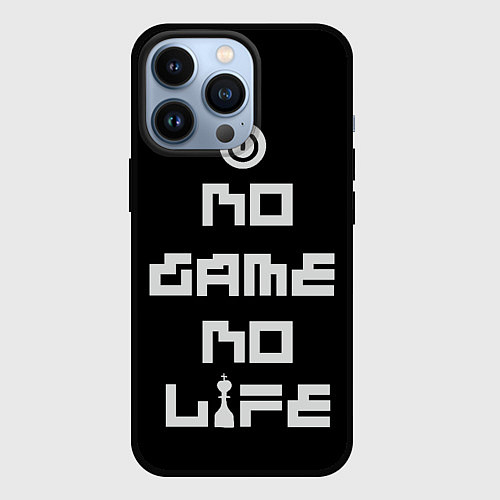 Чехол iPhone 13 Pro NO GAME NO LIFE / 3D-Черный – фото 1