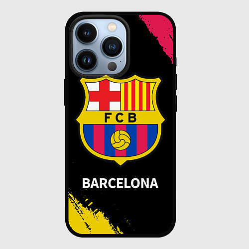 Чехол iPhone 13 Pro BARCELONA БАРСЕЛОНА / 3D-Черный – фото 1