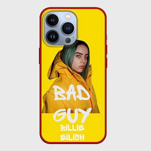 Чехол iPhone 13 Pro Billie Eilish Билли Айлиш / 3D-Красный – фото 1