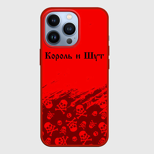 Чехол iPhone 13 Pro КОРОЛЬ И ШУТ / 3D-Красный – фото 1