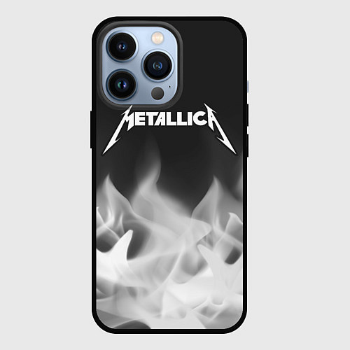 Чехол iPhone 13 Pro METALLICA МЕТАЛЛИКА / 3D-Черный – фото 1