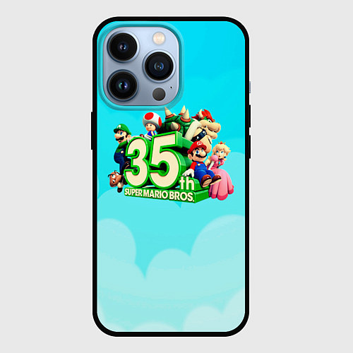 Чехол iPhone 13 Pro Mario / 3D-Черный – фото 1