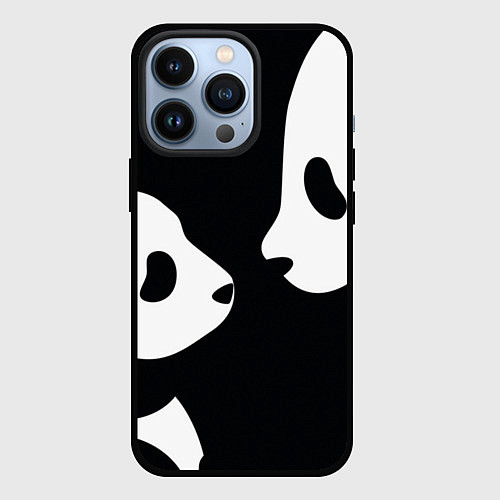 Чехол iPhone 13 Pro Panda / 3D-Черный – фото 1