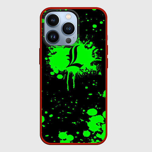 Чехол iPhone 13 Pro Death Note / 3D-Красный – фото 1