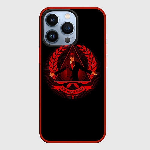 Чехол iPhone 13 Pro Death Note / 3D-Красный – фото 1