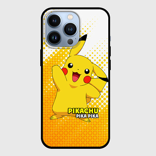 Чехол iPhone 13 Pro Pikachu Pika Pika / 3D-Черный – фото 1