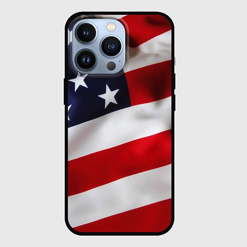 Чехол iPhone 13 Pro США USA / 3D-Черный – фото 1