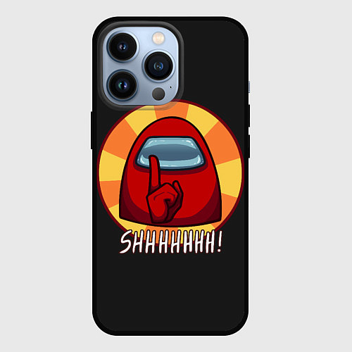 Чехол iPhone 13 Pro Among Us / 3D-Черный – фото 1