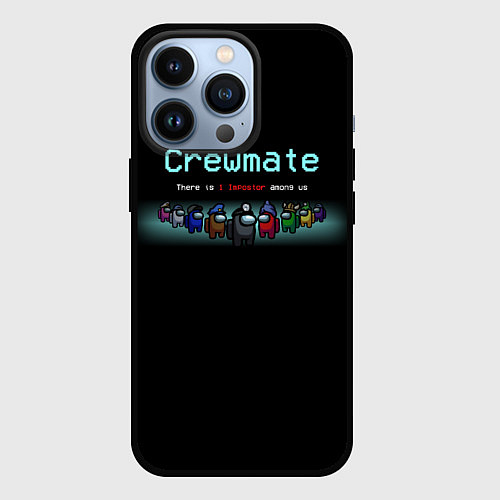 Чехол iPhone 13 Pro Among us / 3D-Черный – фото 1