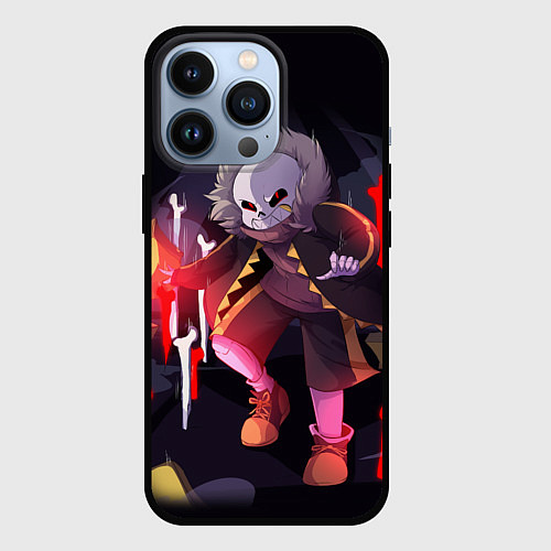 Чехол iPhone 13 Pro UNDERTALE / 3D-Черный – фото 1