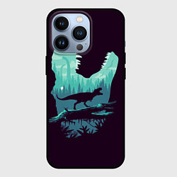 Чехол для iPhone 13 Pro T-Rex, цвет: 3D-черный