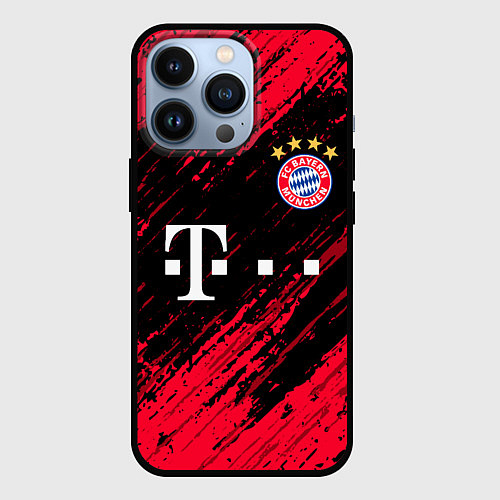 Чехол iPhone 13 Pro BAYERN MUNCHEN БАВАРИЯ / 3D-Черный – фото 1