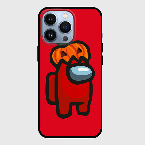 Чехол iPhone 13 Pro HALLOWEEN IS AMONG US / 3D-Черный – фото 1