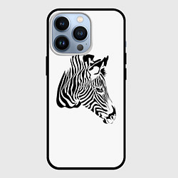 Чехол для iPhone 13 Pro Zebra, цвет: 3D-черный