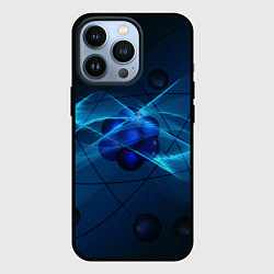 Чехол для iPhone 13 Pro Атом, цвет: 3D-черный