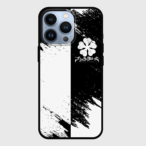 Чехол iPhone 13 Pro ЧЁРНЫЙ КЛЕВЕР BLACK CLOVER / 3D-Черный – фото 1