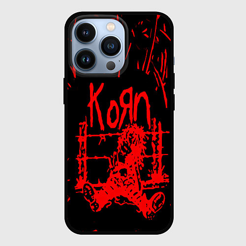 Чехол iPhone 13 Pro Korn / 3D-Черный – фото 1