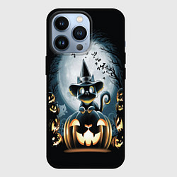 Чехол iPhone 13 Pro Хэллоуин Кот