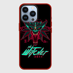 Чехол для iPhone 13 Pro The Witcher 2077, цвет: 3D-красный