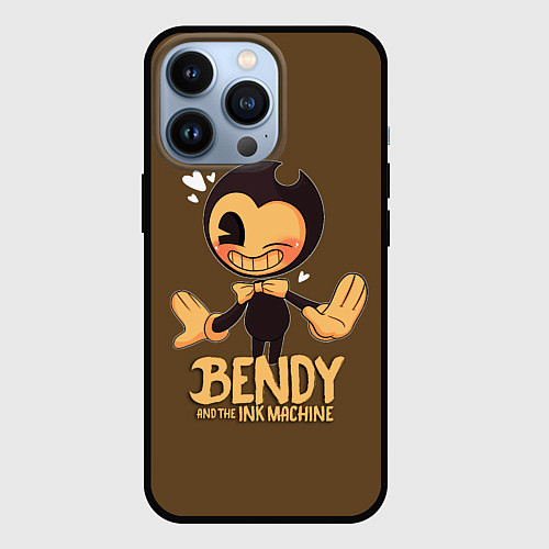 Чехол iPhone 13 Pro Bendy And The Ink Machine / 3D-Черный – фото 1