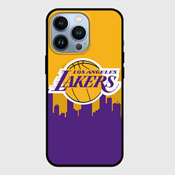 Чехол для iPhone 13 Pro LOS ANGELES LAKERS, цвет: 3D-черный