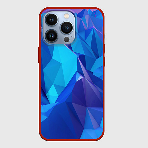 Чехол iPhone 13 Pro NEON CRYSTALLS / 3D-Красный – фото 1