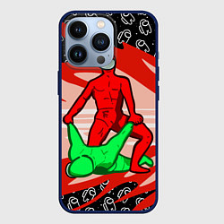 Чехол для iPhone 13 Pro MASTER AMONG US, цвет: 3D-тёмно-синий