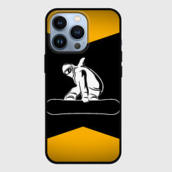 Чехол для iPhone 13 Pro Сноубордист, цвет: 3D-черный