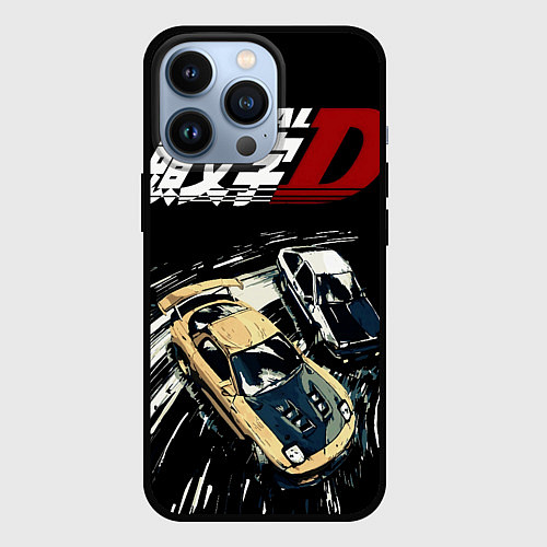 Чехол iPhone 13 Pro Initial D Z / 3D-Черный – фото 1