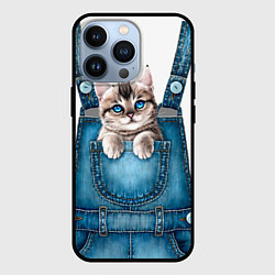 Чехол iPhone 13 Pro КОТЕНОК В КАРМАНЕ