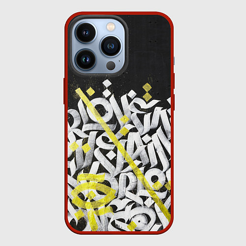 Чехол iPhone 13 Pro GRAFFITY / 3D-Красный – фото 1