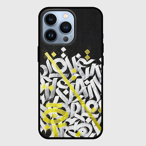 Чехол iPhone 13 Pro GRAFFITY / 3D-Черный – фото 1