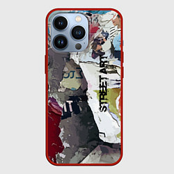 Чехол для iPhone 13 Pro Street art, цвет: 3D-красный