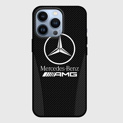 Чехол iPhone 13 Pro MERCEDES-BENZ / 3D-Черный – фото 1