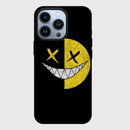 Чехол iPhone 13 Pro SMILE / 3D-Черный – фото 1