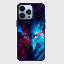 Чехол для iPhone 13 Pro ЗВЕЗДНЫЙ ВОЛК, цвет: 3D-тёмно-синий