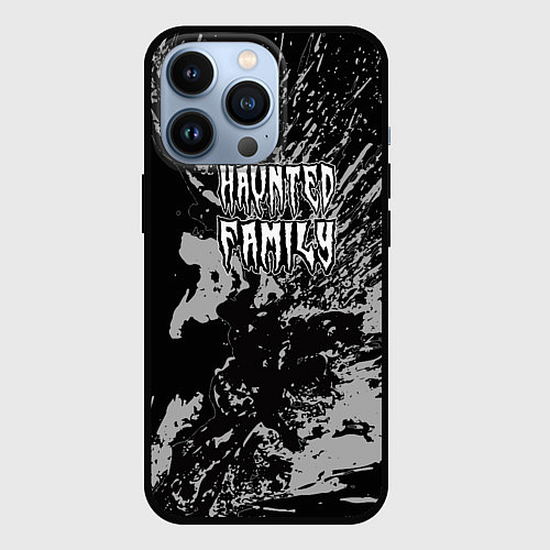 Чехол iPhone 13 Pro Haunted Family лейбл Kizaru / 3D-Черный – фото 1