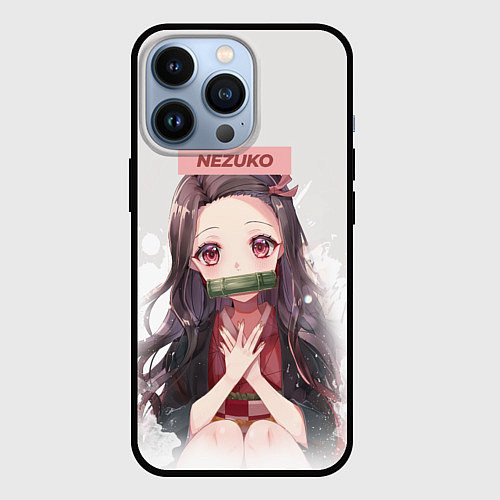 Чехол iPhone 13 Pro Nezuko / 3D-Черный – фото 1