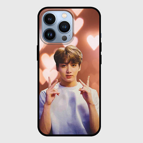 Чехол iPhone 13 Pro JUNGKOOK BTS / 3D-Черный – фото 1