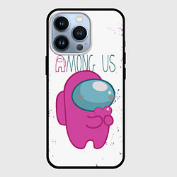 Чехол для iPhone 13 Pro Among Us Love Z, цвет: 3D-черный