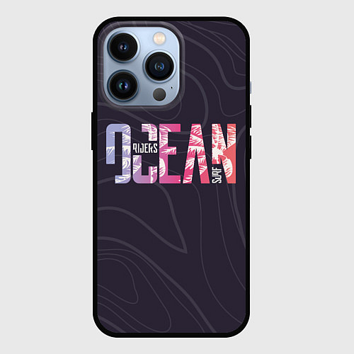 Чехол iPhone 13 Pro Сёрфинг / 3D-Черный – фото 1