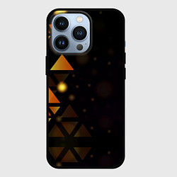 Чехол для iPhone 13 Pro Geometry, цвет: 3D-черный