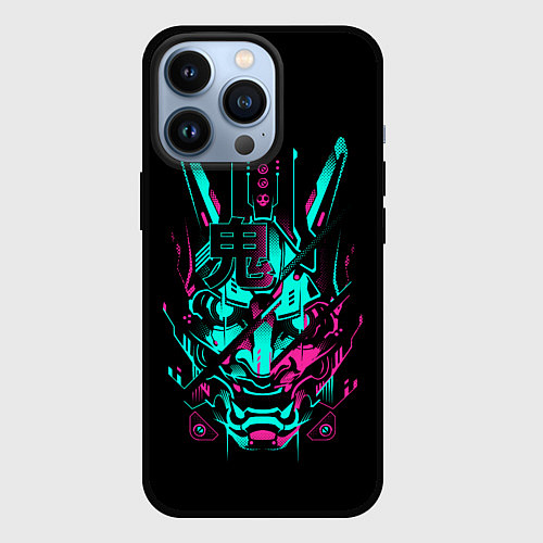 Чехол iPhone 13 Pro Cyber Samurai / 3D-Черный – фото 1