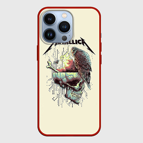 Чехол iPhone 13 Pro Metallica / 3D-Красный – фото 1