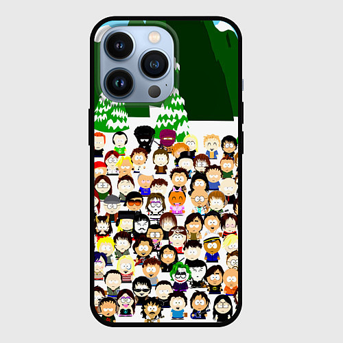 Чехол iPhone 13 Pro Южный Парк South Park / 3D-Черный – фото 1