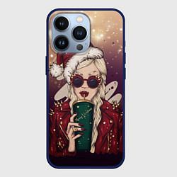 Чехол для iPhone 13 Pro Снегурка, цвет: 3D-тёмно-синий