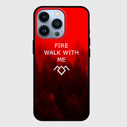 Чехол для iPhone 13 Pro Twin Peaks, цвет: 3D-черный