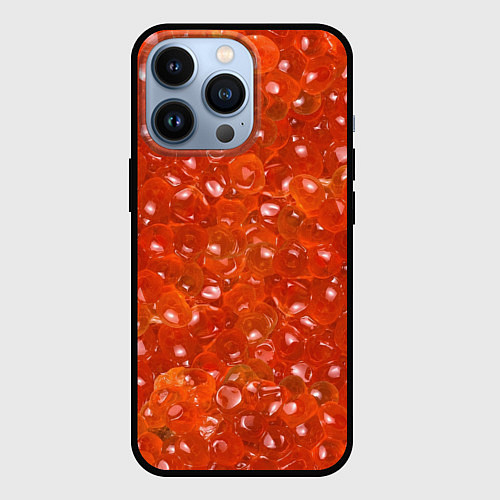 Чехол iPhone 13 Pro Красная икра / 3D-Черный – фото 1