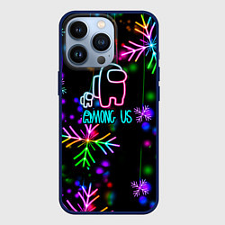 Чехол для iPhone 13 Pro Among Us New Year, цвет: 3D-тёмно-синий