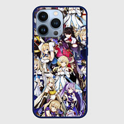 Чехол для iPhone 13 Pro GENSHIN IMPACT, цвет: 3D-тёмно-синий